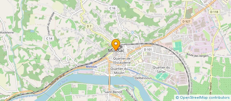 localisation de l'entreprise LANOU à MOISSAC