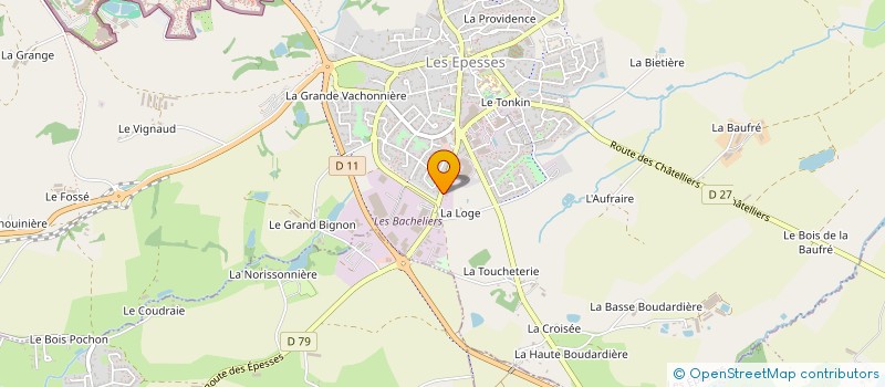 localisation de l'entreprise LANOUE FLORENT  LES EPESSES