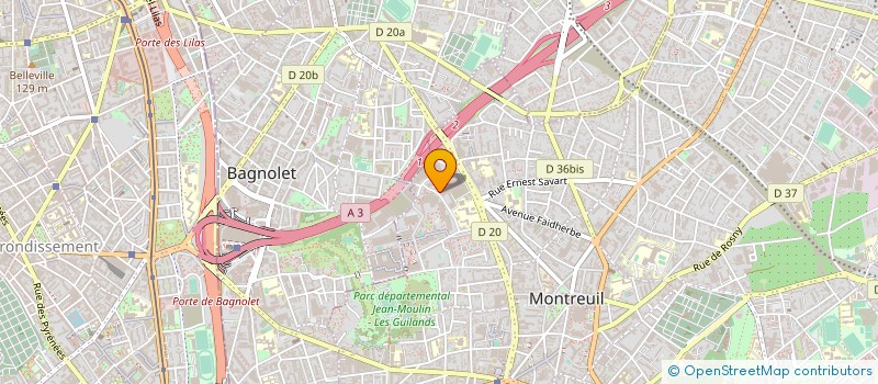 localisation de l'entreprise LANOUE LAVERIE à MONTREUIL
