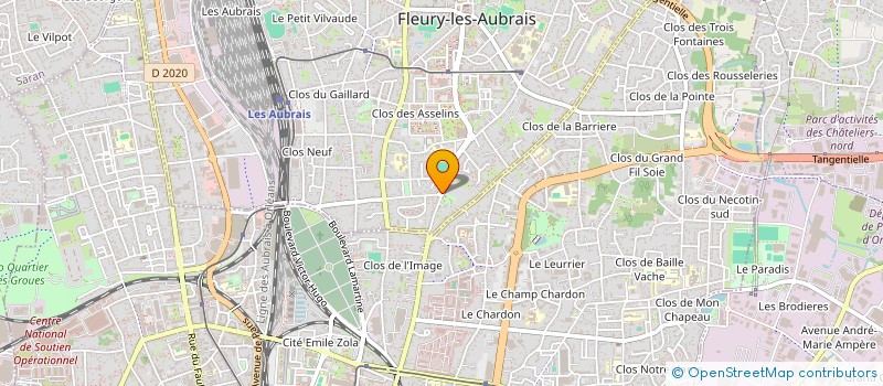 localisation de l'entreprise LANOUVOR SAS à FLEURY-LES-AUBRAIS