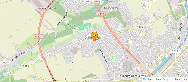 localisation de l'entreprise LANOY  CUINCY