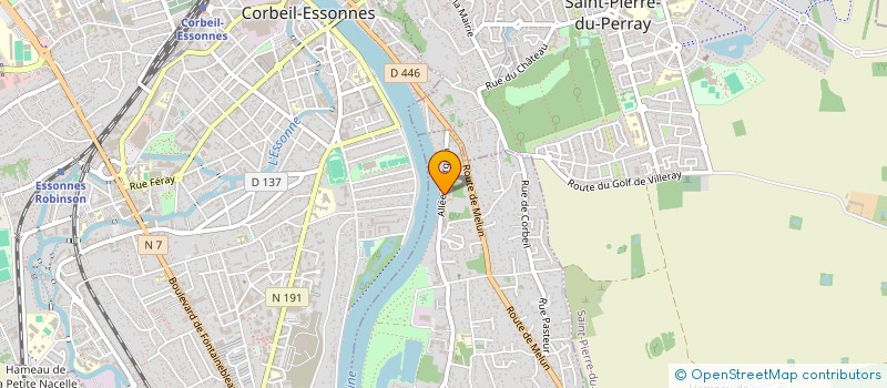 localisation de l'entreprise LANQUETIN STRAEBLER à SAINTRY-SUR-SEINE