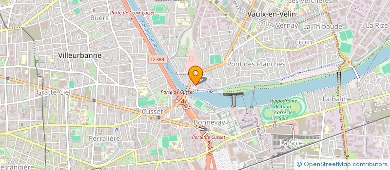 localisation de l'entreprise LANS à VILLEURBANNE