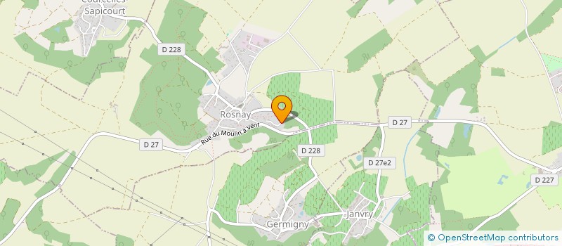 localisation de l'entreprise LANS à ROSNAY
