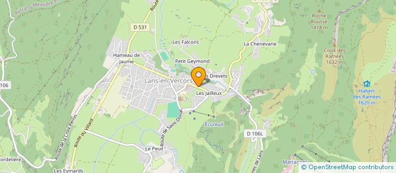 localisation de l'entreprise LANS'TOI  LANS-EN-VERCORS
