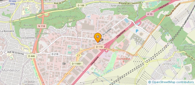localisation de l'entreprise LANSA DESIGN à VILLEBON-SUR-YVETTE