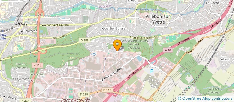 localisation de l'entreprise LANSA DIFFUSION à VILLEBON SUR YVETTE