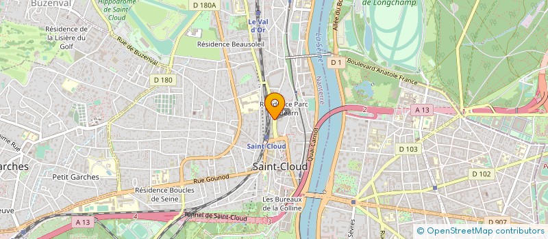 localisation de l'entreprise LANSART à SAINT-CLOUD