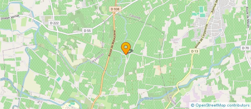 localisation de l'entreprise LANSAS à CAROMB