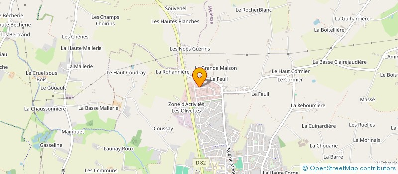 localisation de l'entreprise LANSEE  MELESSE