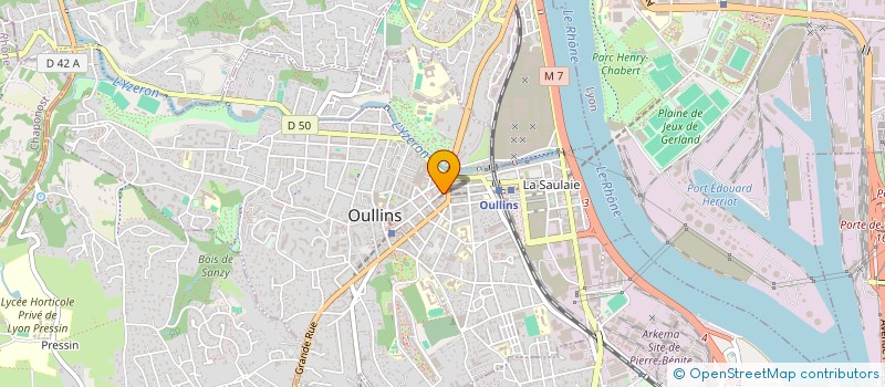 localisation de l'entreprise LANSINOH LABORATORIES FRANCE SAS  OULLINS-PIERRE-BENITE