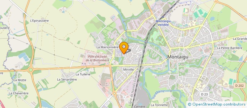 localisation de l'entreprise LANSON MANAGEMENT à MONTAIGU-VENDEE