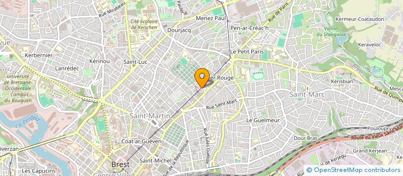 localisation de l'entreprise LANSONNE  BREST