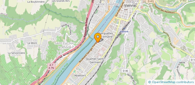 localisation de l'entreprise LANTANA  VIENNE