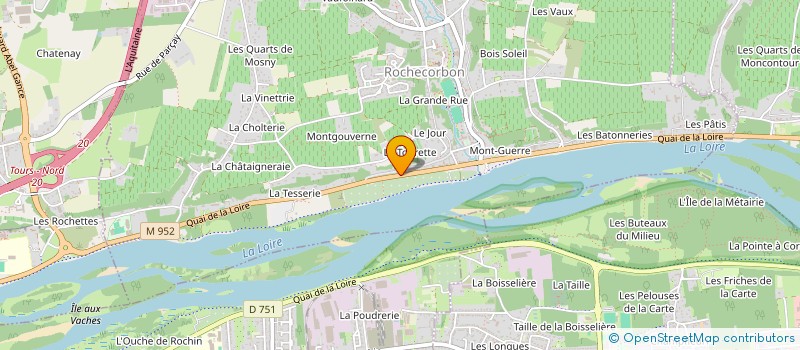 localisation de l'entreprise LANTANA à ROCHECORBON