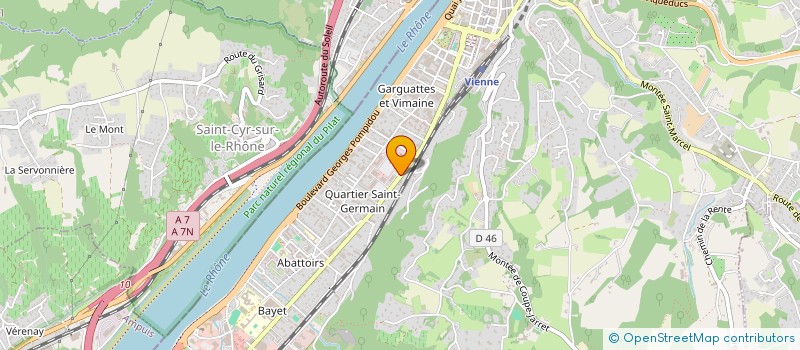 localisation de l'entreprise LANTEK SYSTEMES SARL à VIENNE