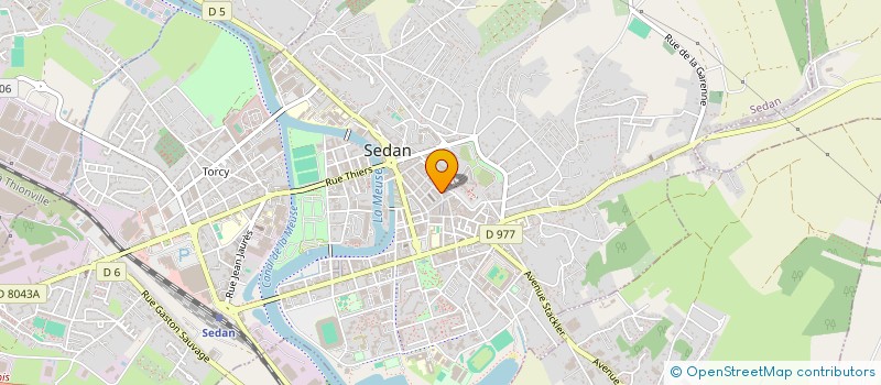 localisation de l'entreprise LANTENOIS/CABEL  SEDAN