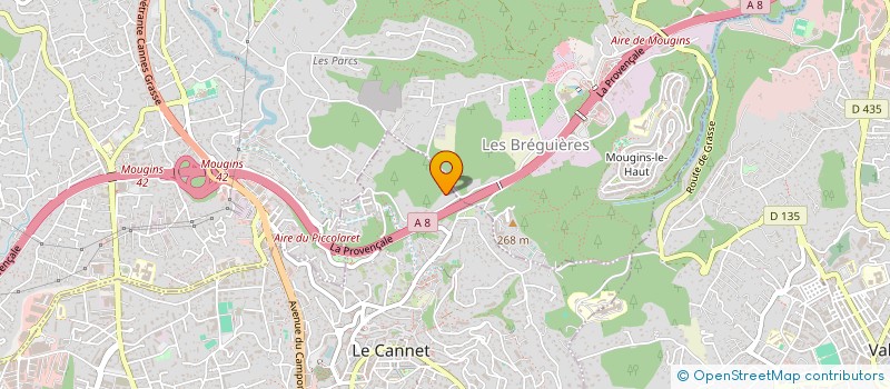 localisation de l'entreprise LANTERI CHARLES ARNAUD ET GERARD à LE CANNET