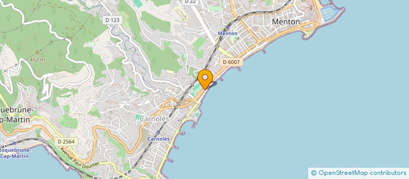 localisation de l'entreprise LANTERI ET CIE BAR TABACS à MENTON