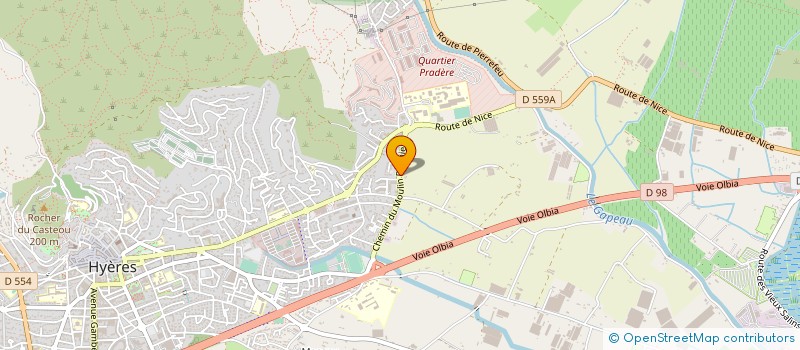 localisation de l'entreprise LANTERI PAUL à HYERES