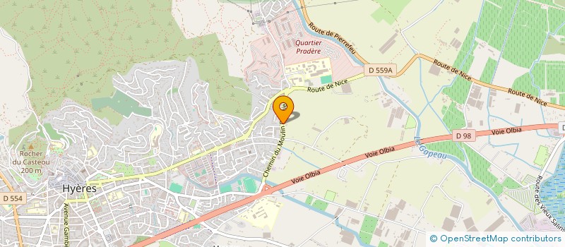 localisation de l'entreprise LANTERI PAYSAGE  HYERES