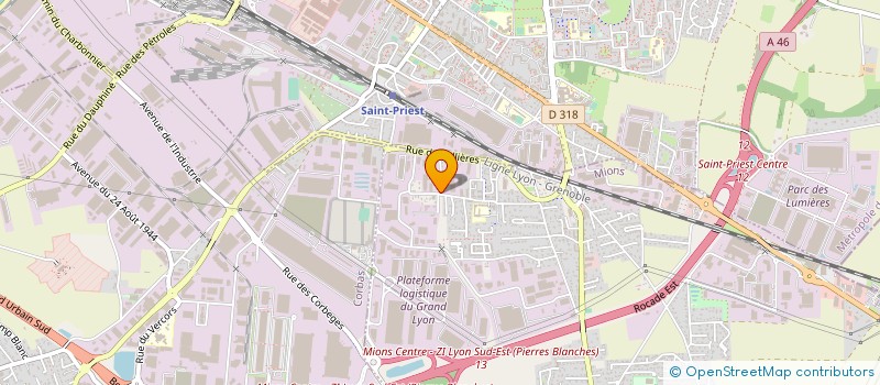 localisation de l'entreprise LANTERLUX  SAINT-PRIEST