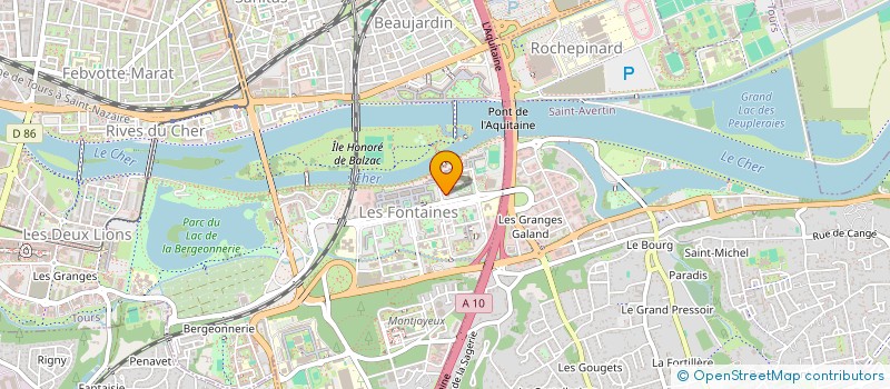 localisation de l'entreprise LANTERNE 37 à TOURS
