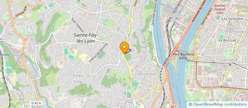 localisation de l'entreprise LANTERNE  SAINTE-FOY-LES-LYON