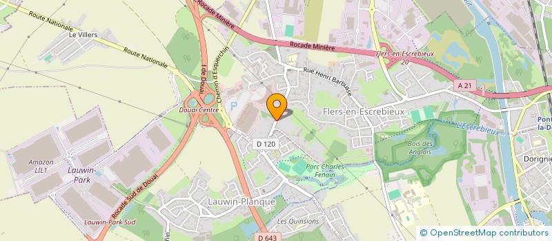 localisation de l'entreprise LANTHANE  FLERS-EN-ESCREBIEUX