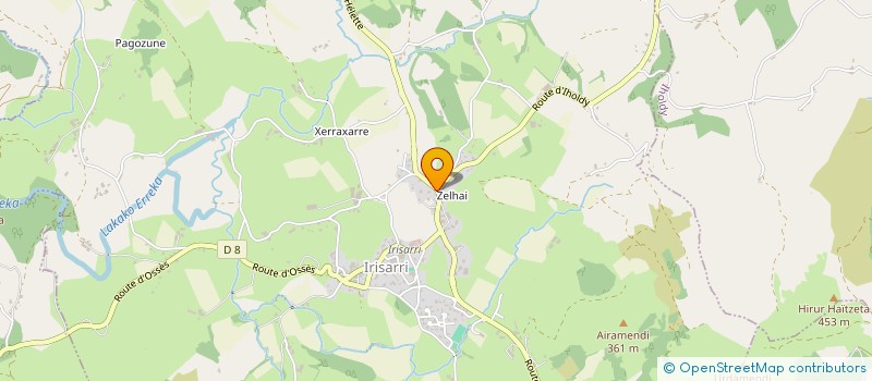 localisation de l'entreprise LANTOKI  IRISSARRY