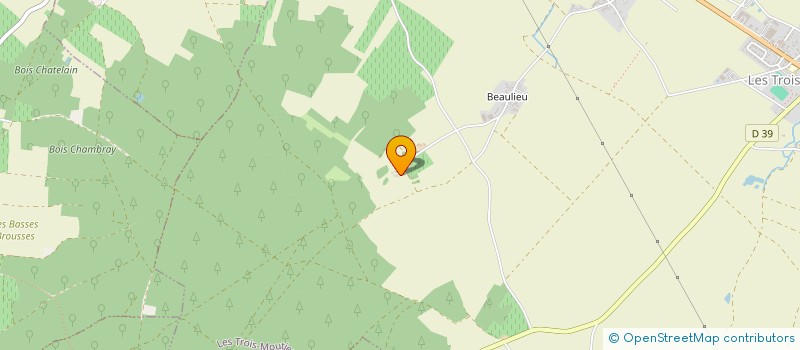 localisation de l'entreprise LANTRAY EVENEMENTS  LES TROIS-MOUTIERS