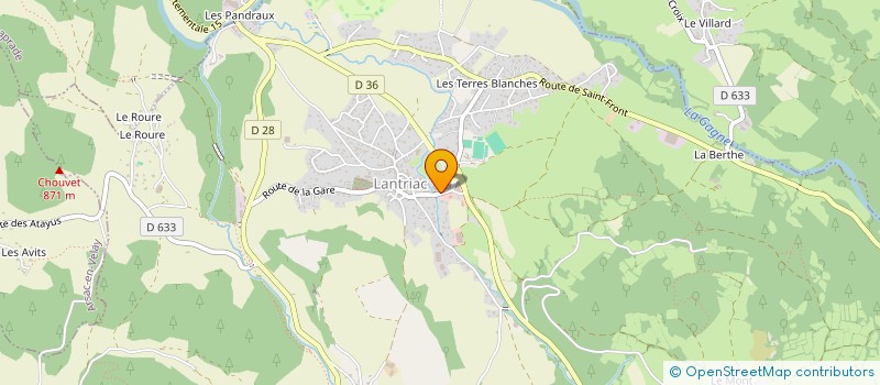 localisation de l'entreprise LANTRIAC AUTO  LANTRIAC