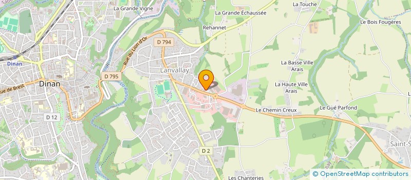 localisation de l'entreprise LANVAL'LAV à SAINT-ANDRE-DES-EAUX