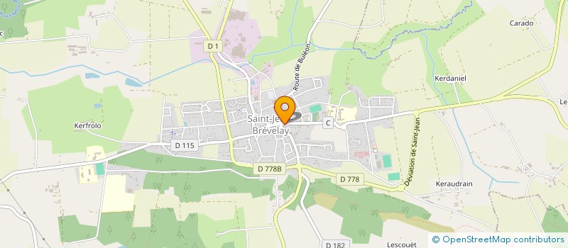 localisation de l'entreprise LANVAUX IMMOBILIER  SAINT-JEAN-BREVELAY