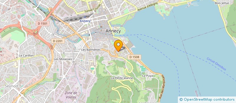 localisation de l'entreprise LANVERS ROUSSEAU à ANNECY