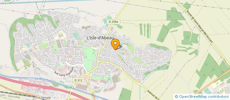 localisation de l'entreprise LANVEST à L'ISLE-D'ABEAU