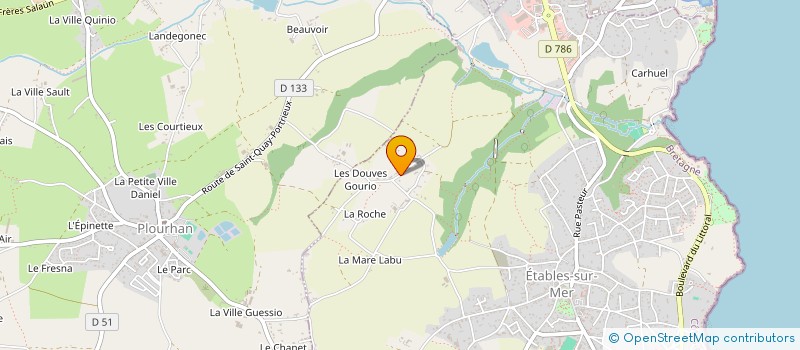 localisation de l'entreprise LANVIA  BINIC-ETABLES-SUR-MER