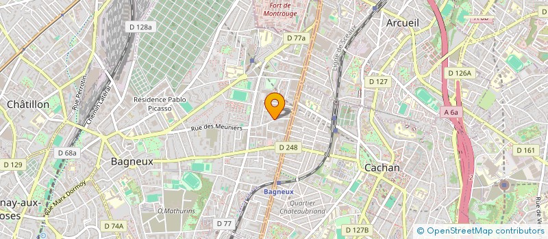 localisation de l'entreprise LANVIN ETUDES  BAGNEUX