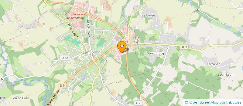 localisation de l'entreprise LANVO à LANVOLLON