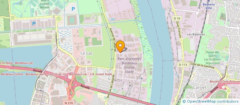 localisation de l'entreprise LANXARA à BORDEAUX