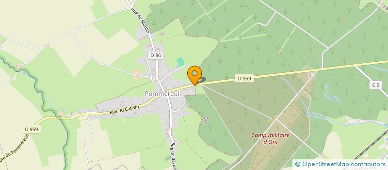 localisation de l'entreprise LANZA CHARPENTES ET COUVERTURES à POMMEREUIL