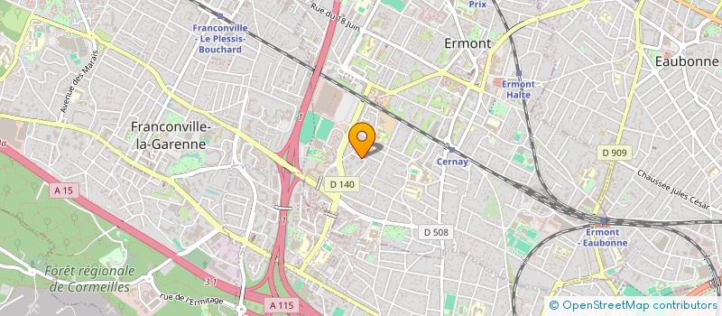 localisation de l'entreprise LANZARINI à ERMONT