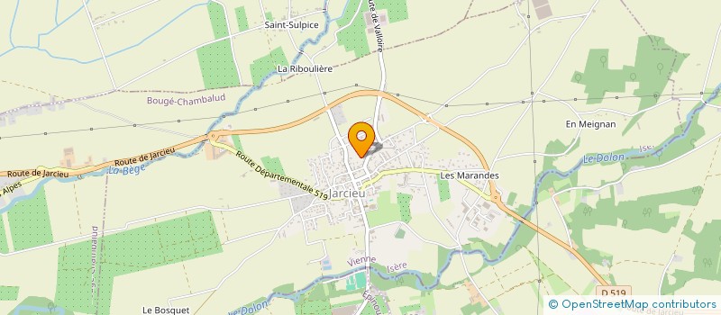 localisation de l'entreprise LANZO  JARCIEU