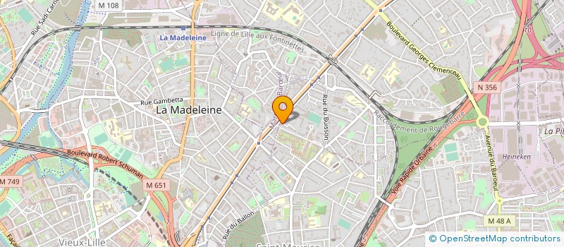 localisation de l'entreprise LANZONI DELREUX à LILLE