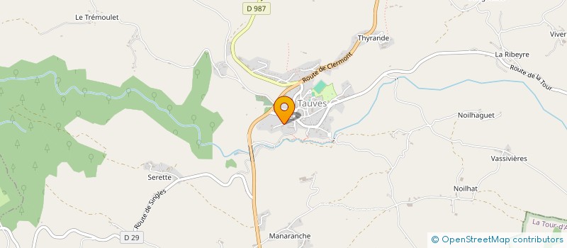 localisation de l'entreprise LAO  TAUVES