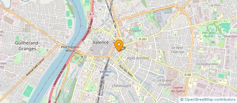 localisation de l'entreprise LAO & CO à VALENCE