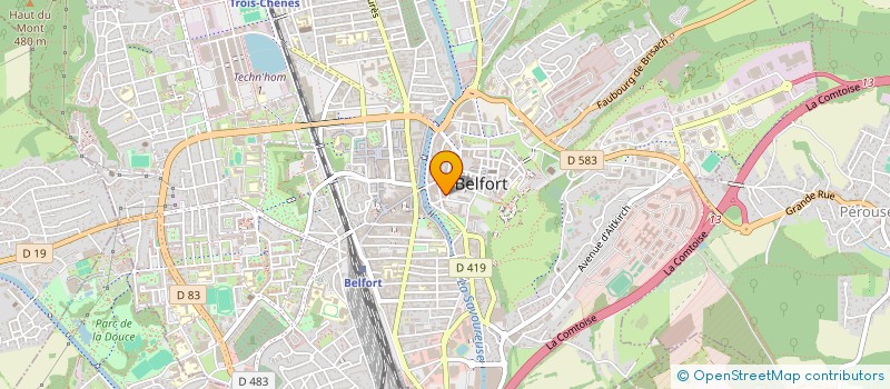 localisation de l'entreprise LAOMEDON à BELFORT
