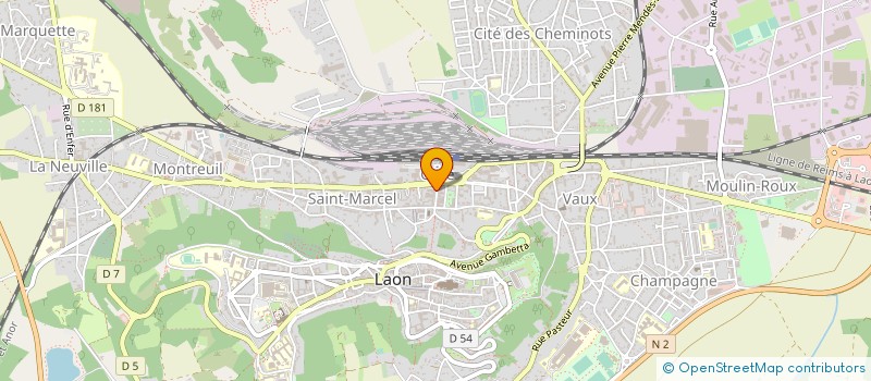 localisation de l'entreprise LAON CINEMA  LAON