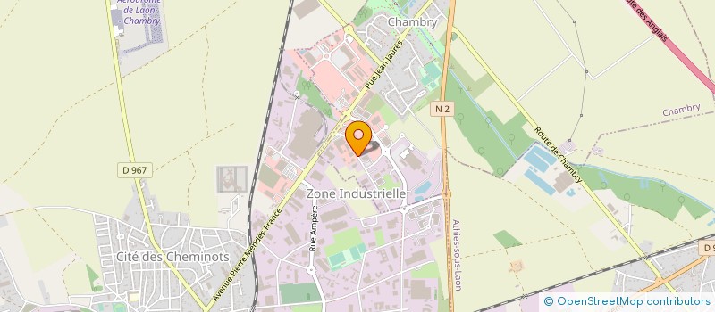 localisation de l'entreprise LAON DECOR à CHAMBRY