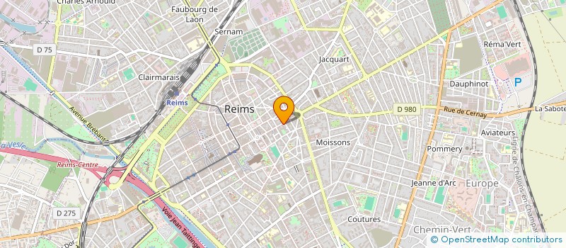 localisation de l'entreprise LAON-DEVILLE  REIMS